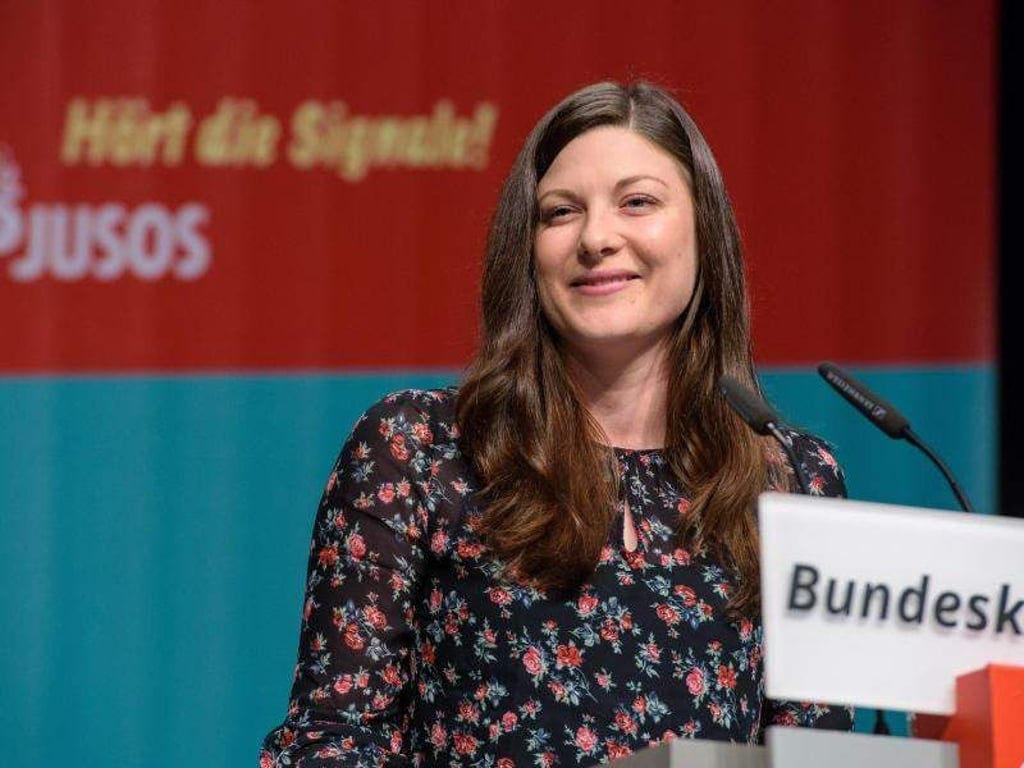 Die scheidende Juso-Bundesvorsitzende der Jusos Johanna Uekermann sieht eine weitere große Koalition als «Todesstoß». Foto: Oliver Dietze