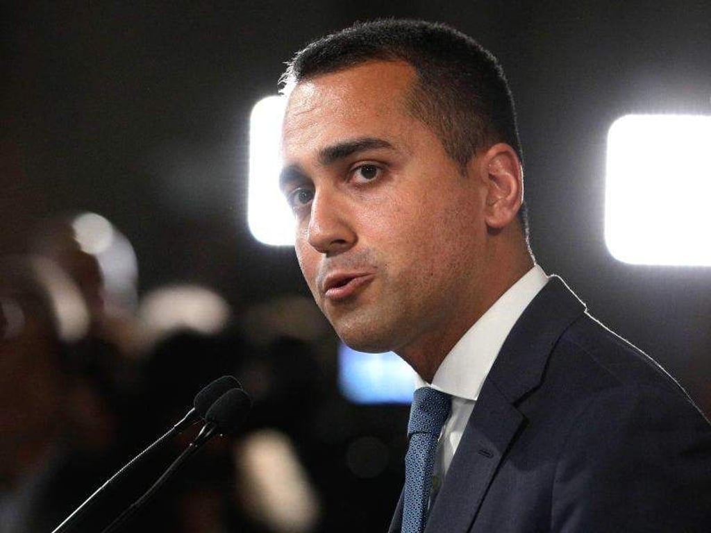 Luigi Di Maio, Chef der Fünf-Sterne-Bewegung in Italien, nach einem Treffen mit Präsident Mattarella. Foto: Andrew Medichini/AP