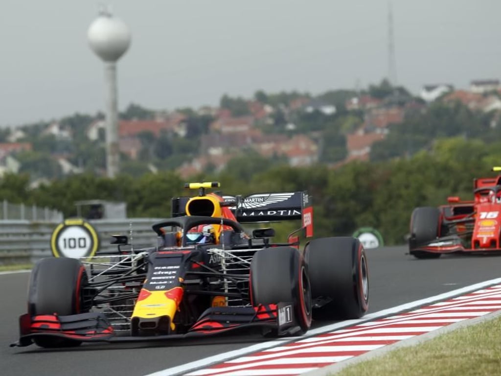 Fuhr im zweiten Budapest-Training die schnellste Zeit: Red-Bull-Pilot Pierre Gasly. Foto: Laszlo Balogh/AP