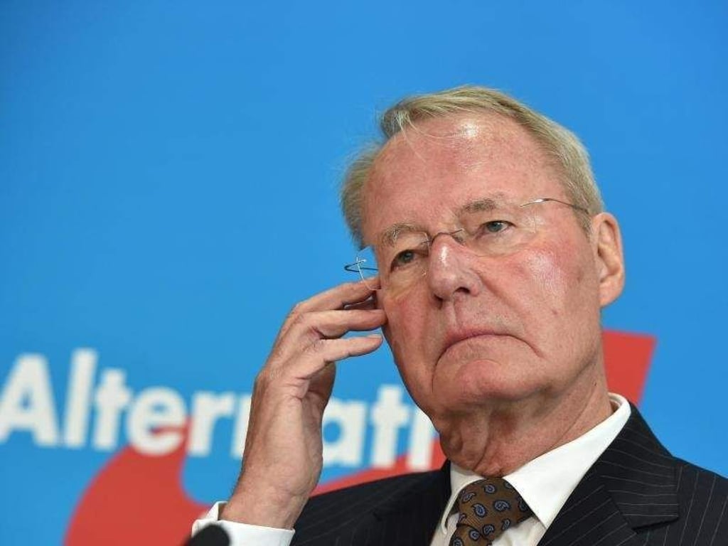 Hans-Olaf Henkel wirft hin: Wegen Versuchen von «Rechtsideologen», die AfD zu übernehmen, tritt er als Vize-Vorsitzender zurück. Foto: Jens Kalaene/Archiv