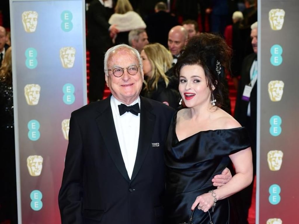 Bafta-Preisträger James Ivory mit Helena Bonham-Carter bei der Verleihung der britischen Filmpreise. Foto: Ian West/PA Wire