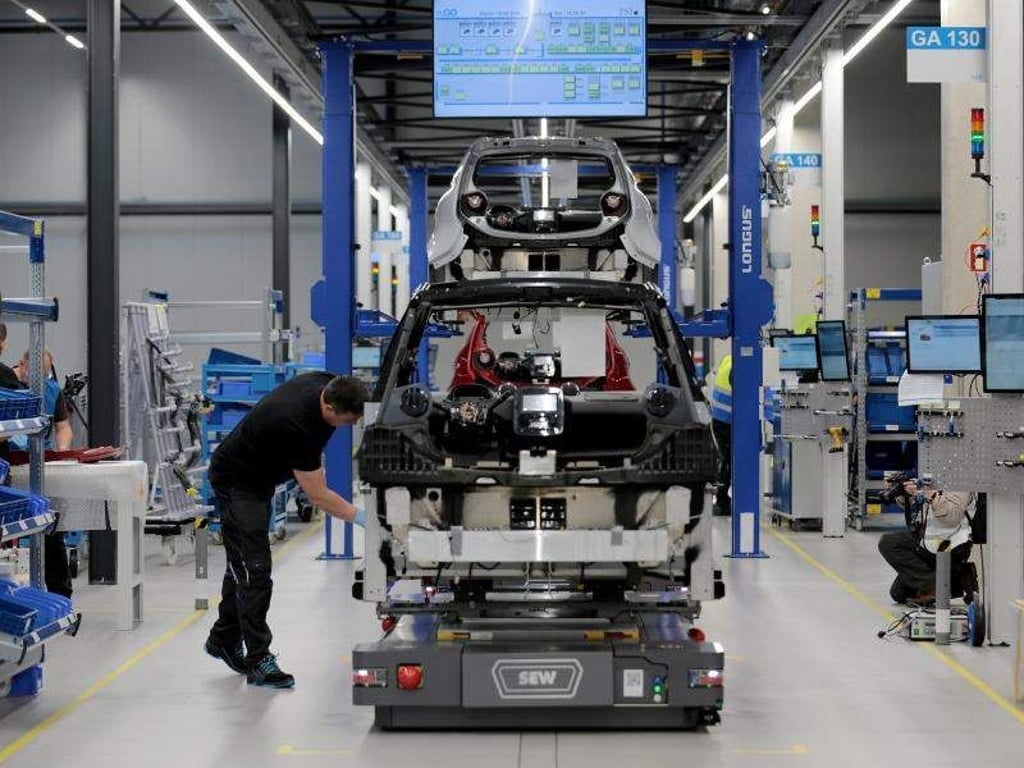 Produktion beim Elektroauto-Hersteller e.Go in Aachen. Foto: Oliver Berg