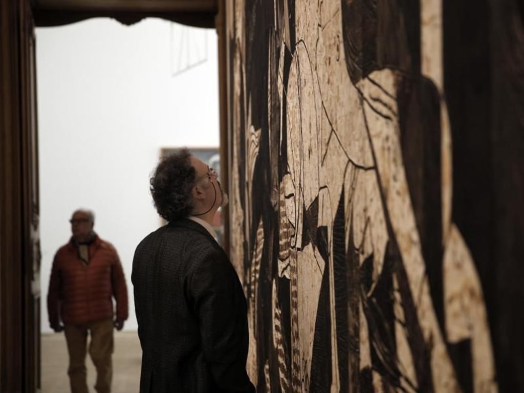 «Garage Days Revisited» von Damien Deroubaix. Foto: Christophe Ena/AP