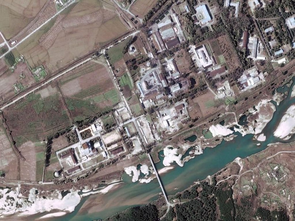 Die nordkoreanische Atomanlage Yongbyon auf einem Satellitenbild aus dem Jahr 2004. Foto: Digitalglobe