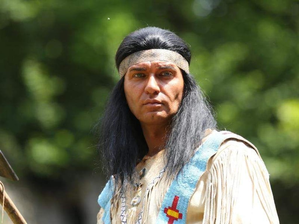 Jean-Marc Birkholz als Winnetou auf der Naturbühne in Lennestadt-Elspe. Foto: Ina Fassbender