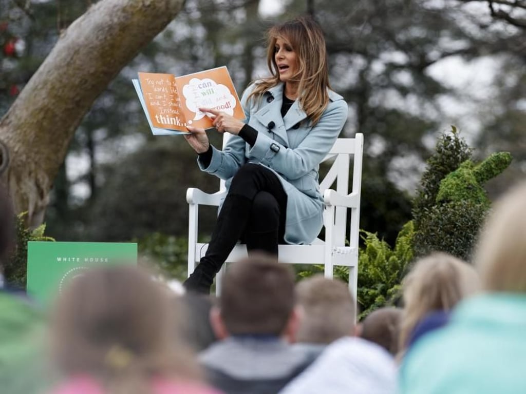 Melania Trump liest aus dem Buch «You!» von Sandra Magsamen vor. Foto: Carolyn Kaster/AP