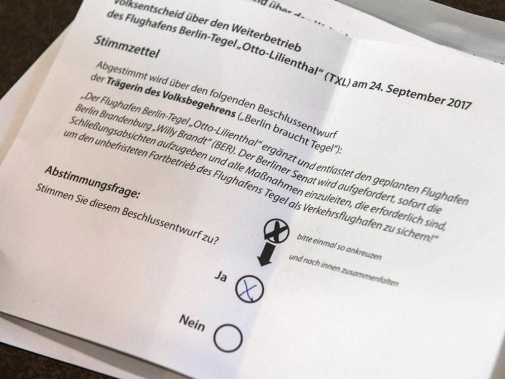 Die Oppositionsparteien CDU, AfD und FDP sind für die Offenhaltung Tegels. Foto: Paul Zinken