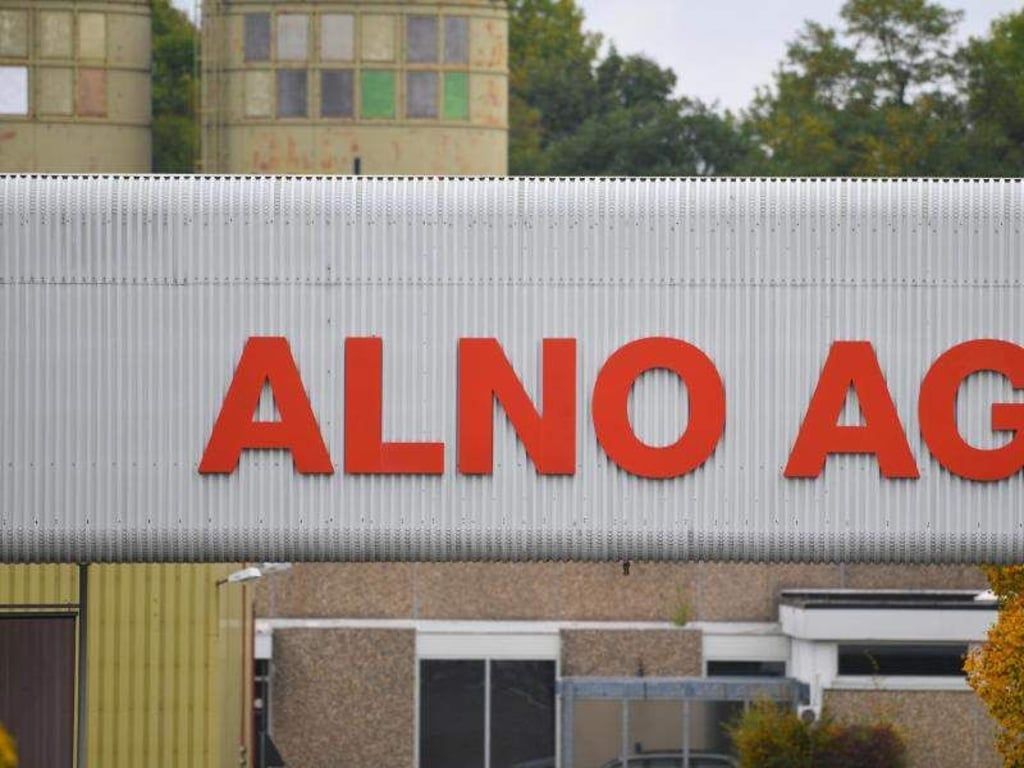 Die Aufschrift ALNO AG prangt am Haupteingang des Küchenherstellers Alno. Foto: Felix Kästle/Archiv