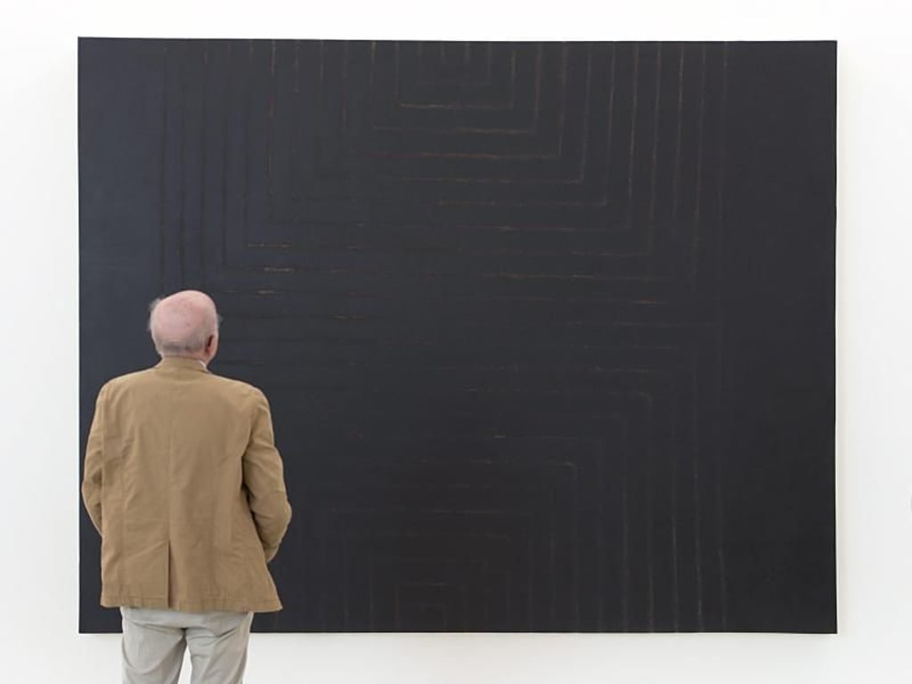 Der Anfang war minimalistisch: Eine Gemälde der Serie «Black Paintings». Foto: Georgios Kefalas