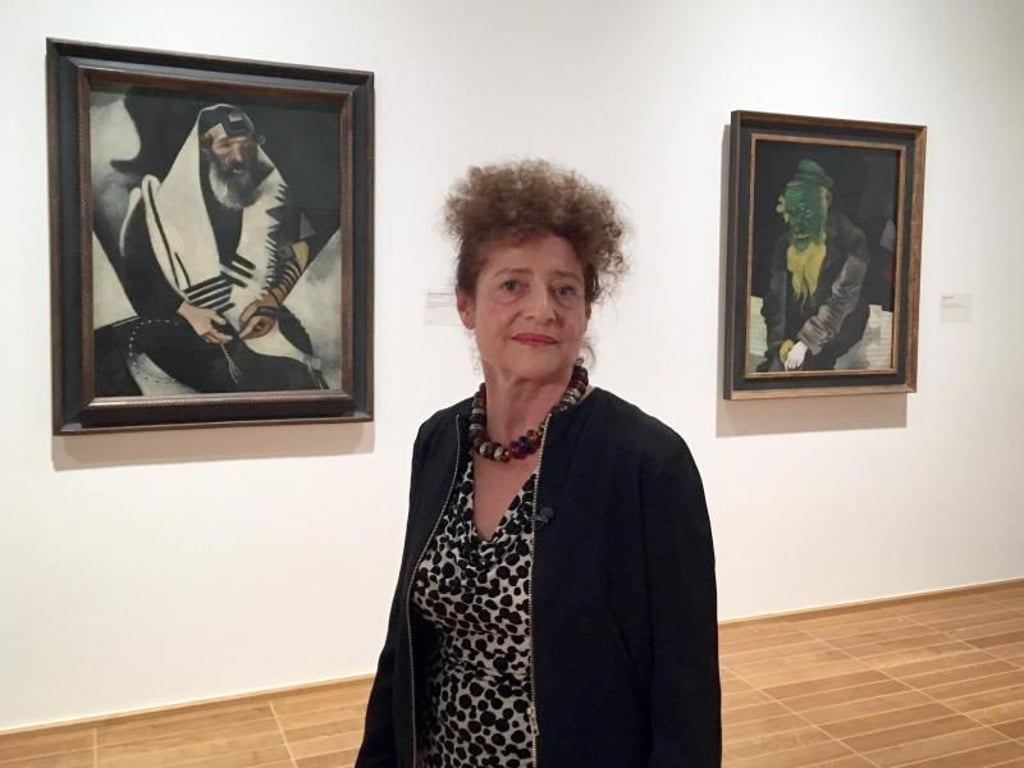 Meret Meyer, die Enkelin von Marc Chagall, besucht die Ausstellung «Chagall - Die Jahre des Durchbruchs 1911-1919» in Basel. Foto: Christiane Oelrich