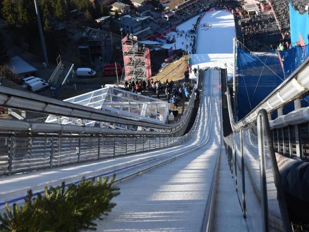 Die Skisprungschanze in Oberstdorf. Foto: Angelika Warmuth