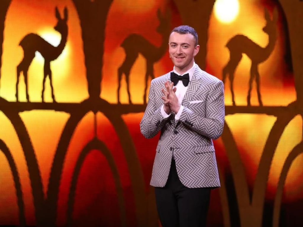 Sänger Sam Smith präsentierte seinen Hit «Too Good at Goodbyes». Foto: Jörg Carstensen