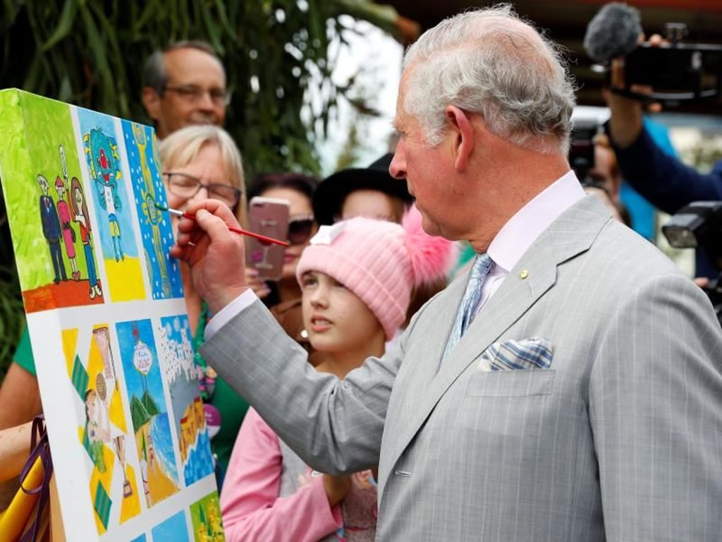 Prinz Charles bei seinem Besuch im "Lady Cilento"-Kinderkrankenhaus. Foto: Phil Noble
