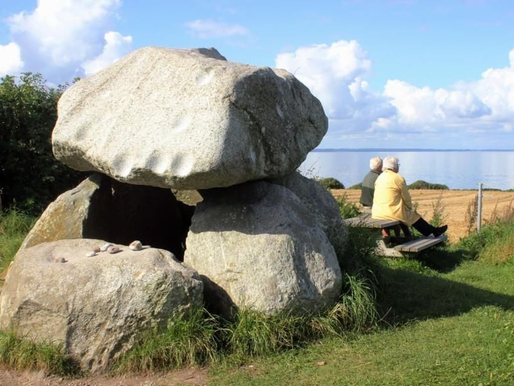 Hoch hinaus: 24 Meter über dem Meer liegt der Højberg auf Bjørnø. Damit ist er die höchste Erhebung auf der Insel. Foto: Bernd F. Meier