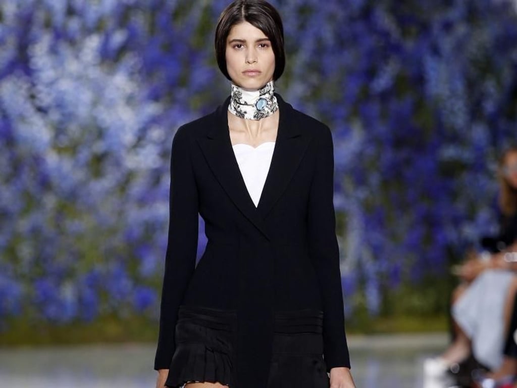 Das argentinische Model Mica Arganaraz bei der Schau von Dior in Paris. Foto:&nbsp;Yoan Valat