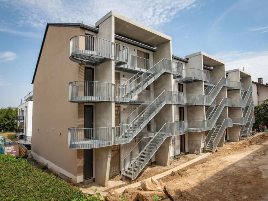 Neubau im Frankfurter Stadtteil Oberrad. Foto: Frank Rumpenhorst