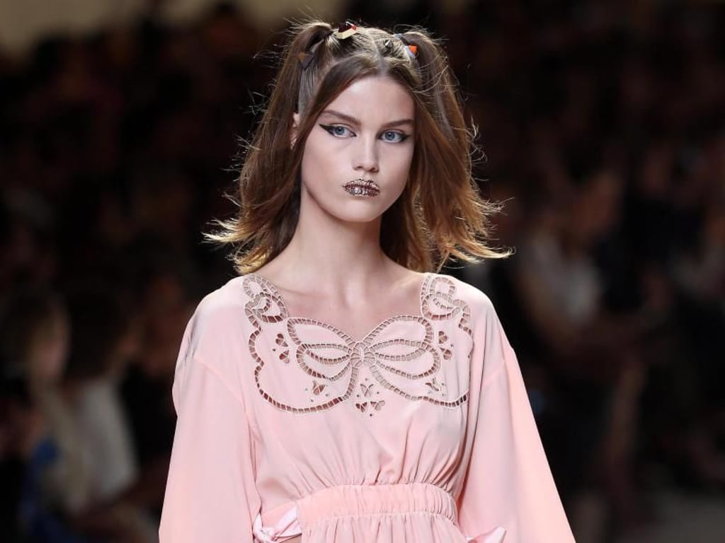 Ein Traum in Rosé bei Fendi. Foto: Matteo Bazzi