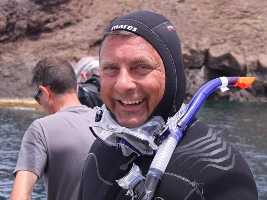 Volker Clasen genießt den Tauchausflug nach Columbretes. Foto: Manuel Meyer