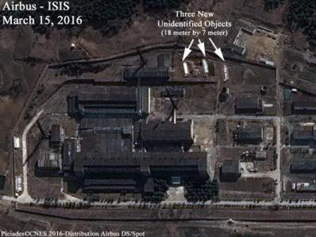 Vor knapp zwei Jahren wurden drei neue Objekte auf dem Gelände der nordkoreanischen Atomanlage Yongbyon entdeckt. Foto: Isis