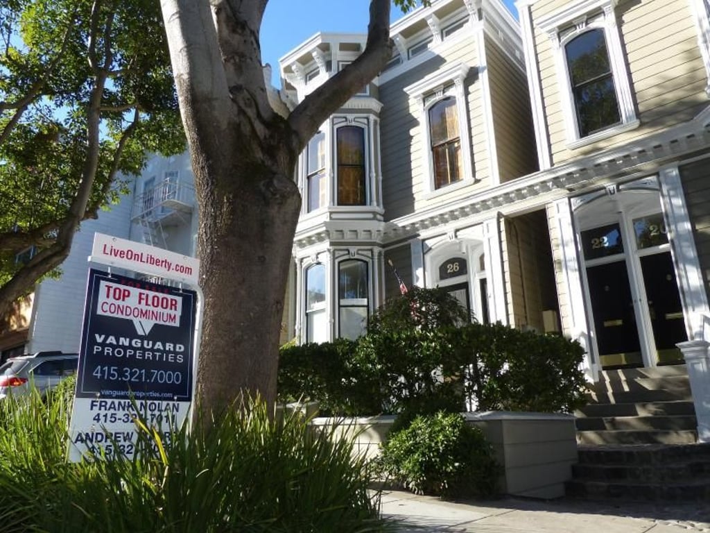 Eine Wohnung in diesem Haus in San Francisco kostet 1,389 Millionen Dollar. Foto: Barbara Munker