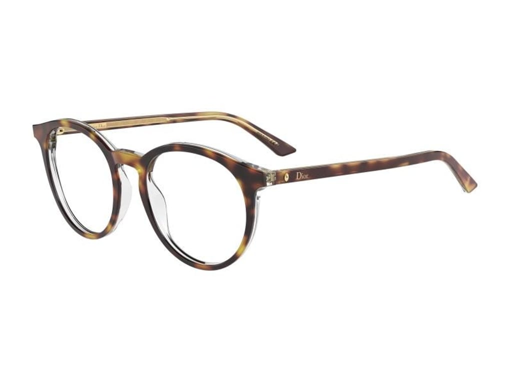 Rundliche Form und in Schildkrötenoptik mamoriert: Die neuen Brillen verändern sich in Form und Farbe und lösen die klobige Fassung ab - wie dieses Modell von Dior (aus Acetat, ca. 245 Euro). Foto: Dior