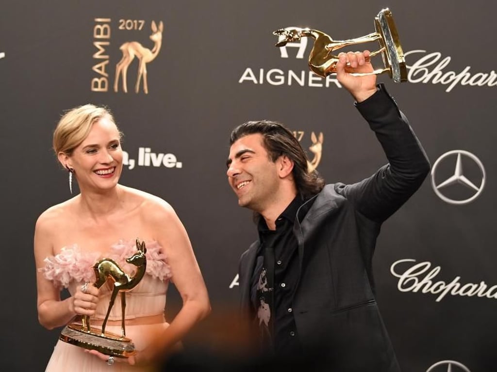 Der Regisseur und sein Star: Fatih Akin und Diane Kruger inszenierten zusammen «Aus dem Nichts». Dafür gab's den «Sonderpreis der Jury». Foto: Jens Kalaene