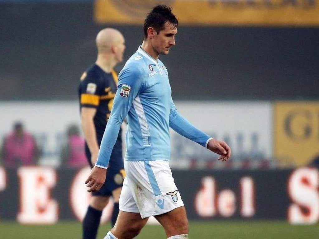 Miroslav Klose musste sich mit Lazio geschlagen geben. Foto: Filippo Venezia