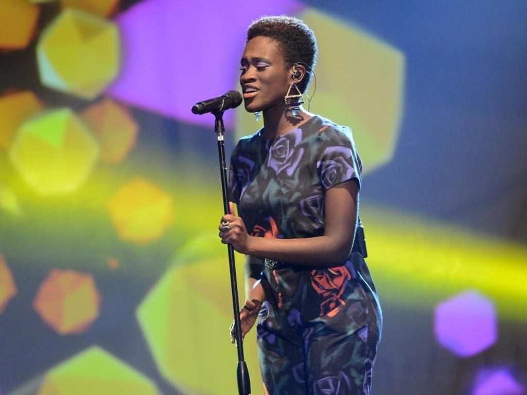 Ivy Quainoo stellt «House On Fire» vor. Die Gewinnerin der ersten Staffel von «The Voice of Germany» lebt seit zwei Jahren überwiegend in New York, wo sie eine Schauspielschule besucht. Foto: Britta Pedersen