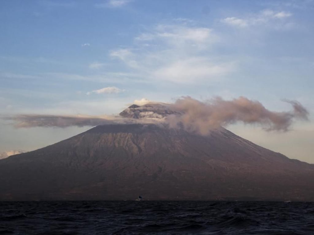 Der Vulkan Mount Agung könnte jederzeit ausbrechen. Foto: Muhammad Fauzy Chaniago/Sijori Images via ZUMA Wire