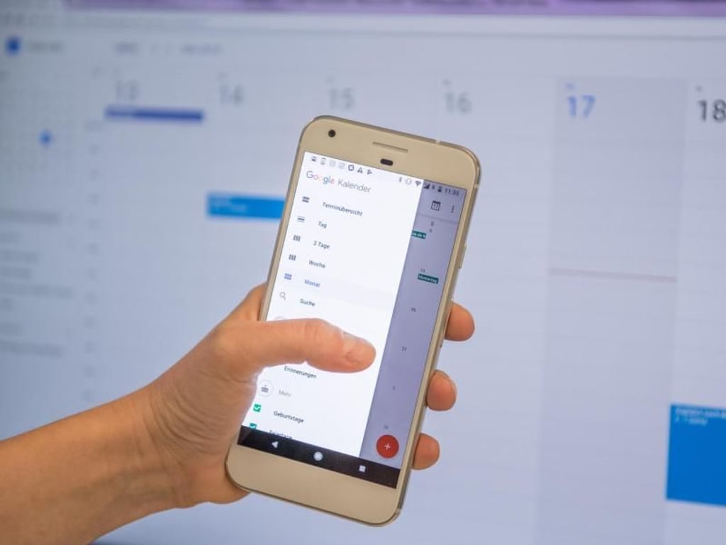 Auf jedem Smartphone ist ein Kalender vorinstalliert, der sich wie etwa der Google Calendar. Foto: Robert Günther