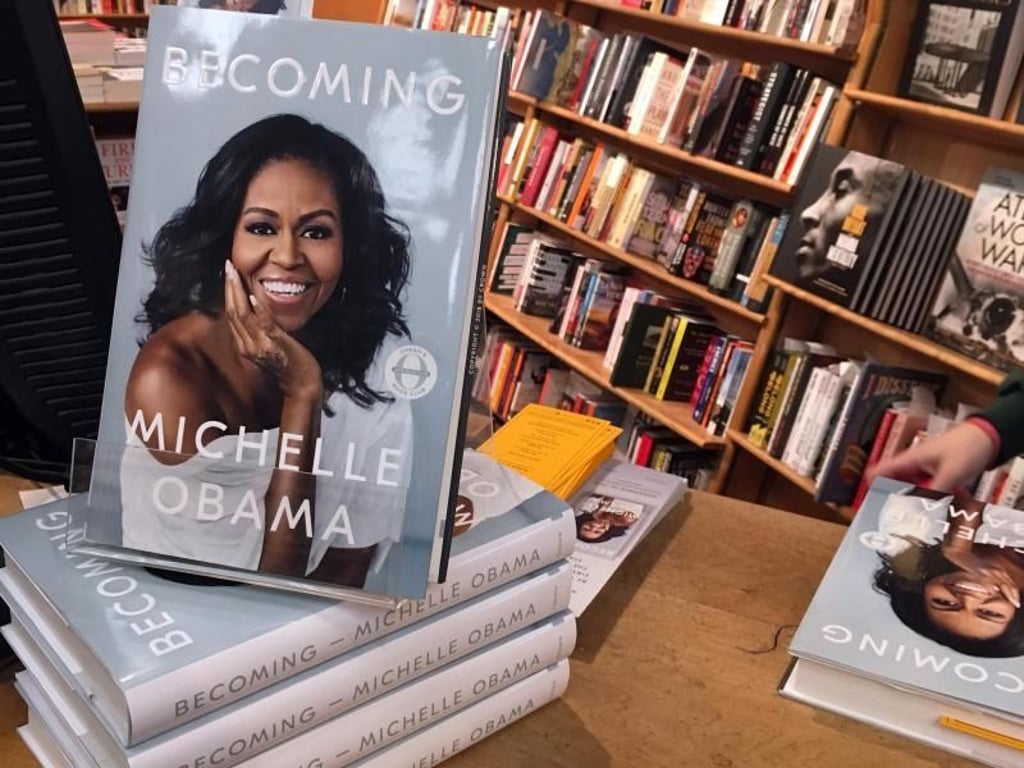 Michelle Obamas Autobiografie «Becoming» («Werden») wird ein Renner für den Buchhandel. Foto: Michael Donhauser