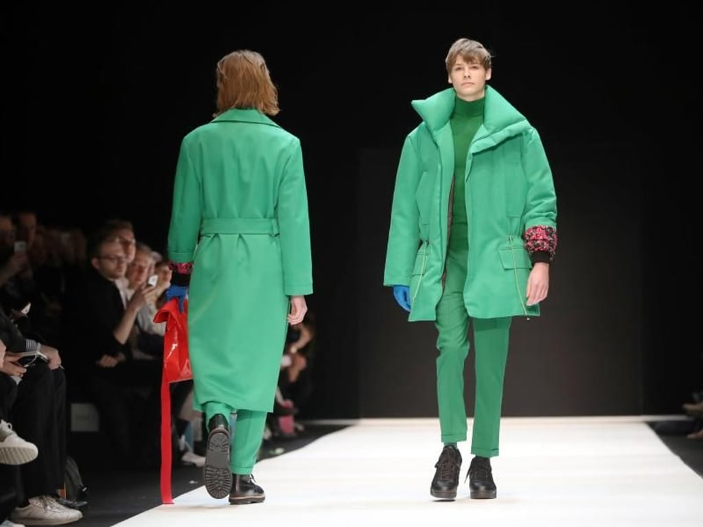 Mode mit Signalwirkung: Das Label Ivanman auf der Berliner Fashion Week. Foto: Jörg Carstensen
