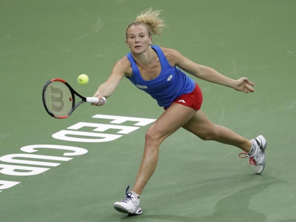 Katerina Siniakova konnte nachlegen und erhöhte auf 2:0. Foto: Petr David Josek/AP