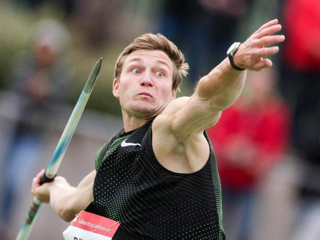 Speer-Olympiasieger Thomas Röhler wirft den Speer. Foto: Jan Woitas/Archiv
