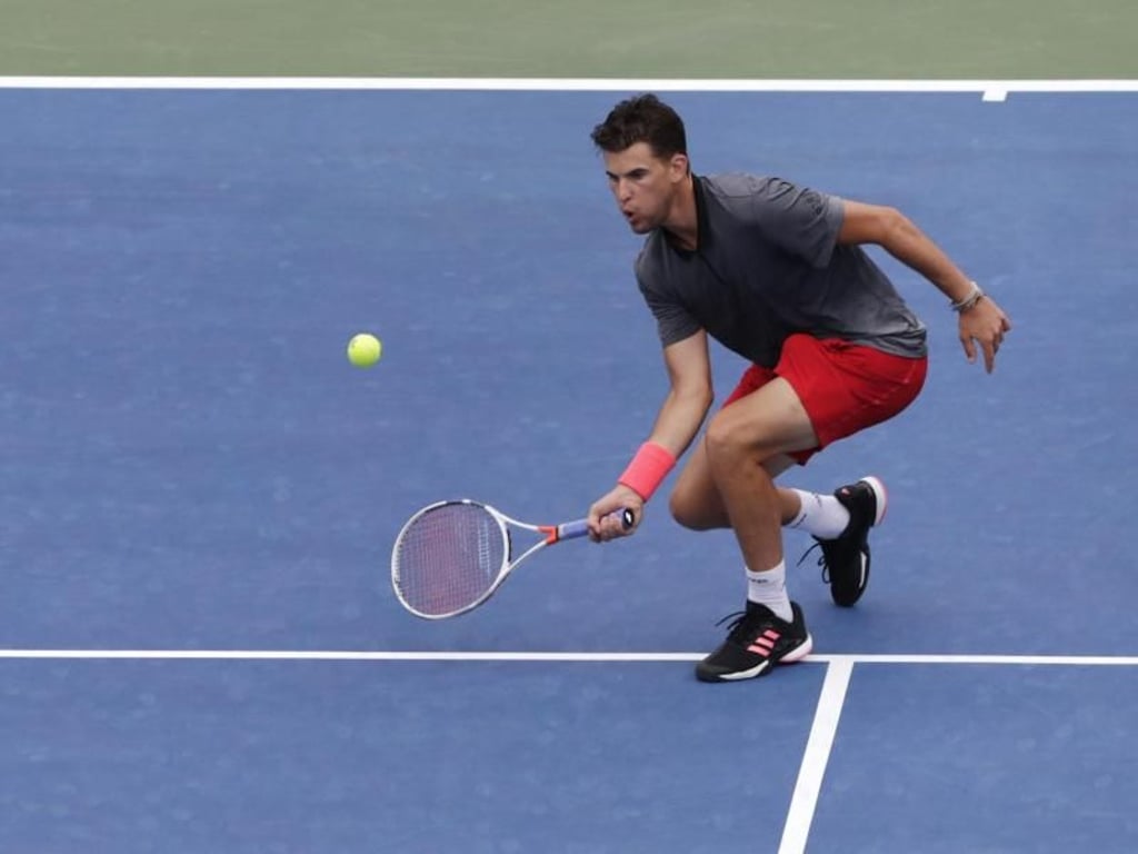 Dominic Thiem steht nach dem Sieg über Taylor Fritz im Achtelfinale der US Open. Foto: Frank Franklin II.