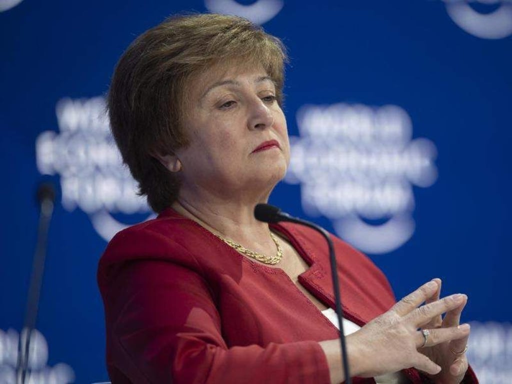 Kristalina Georgiewa führt derzeit die Geschäfte der Weltbank. Bevor die Bulgarin 2017 zur Weltbank zurückkehrte, arbeitete sie mehrere Jahre als EU-Kommissarin in Brüssel. Foto: Gian Ehrenzeller/KEYSTONE