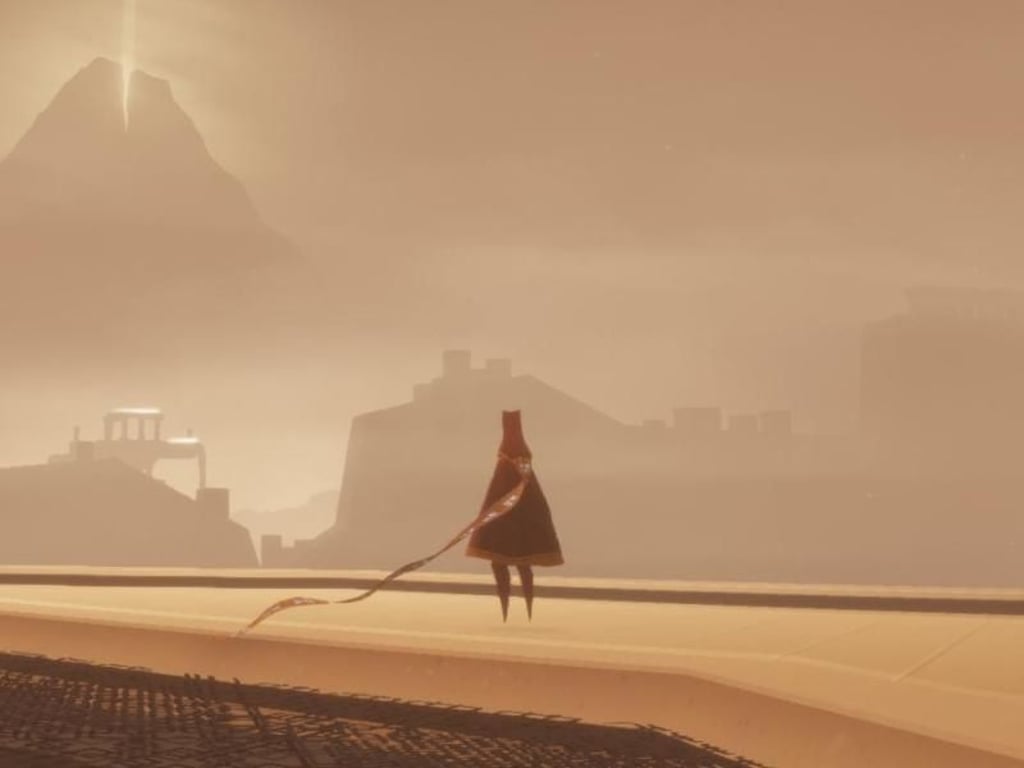 Das künstlerisch wertvolle Indie-Spektakel «Journey» macht vor allem Spielern Spaß, die offen gegenüber neuen Ideen sind. Und das ganz ohne Monsterjagd. Screenshot: Sony Computer Entertainment Foto: Sony Computer Entertainment