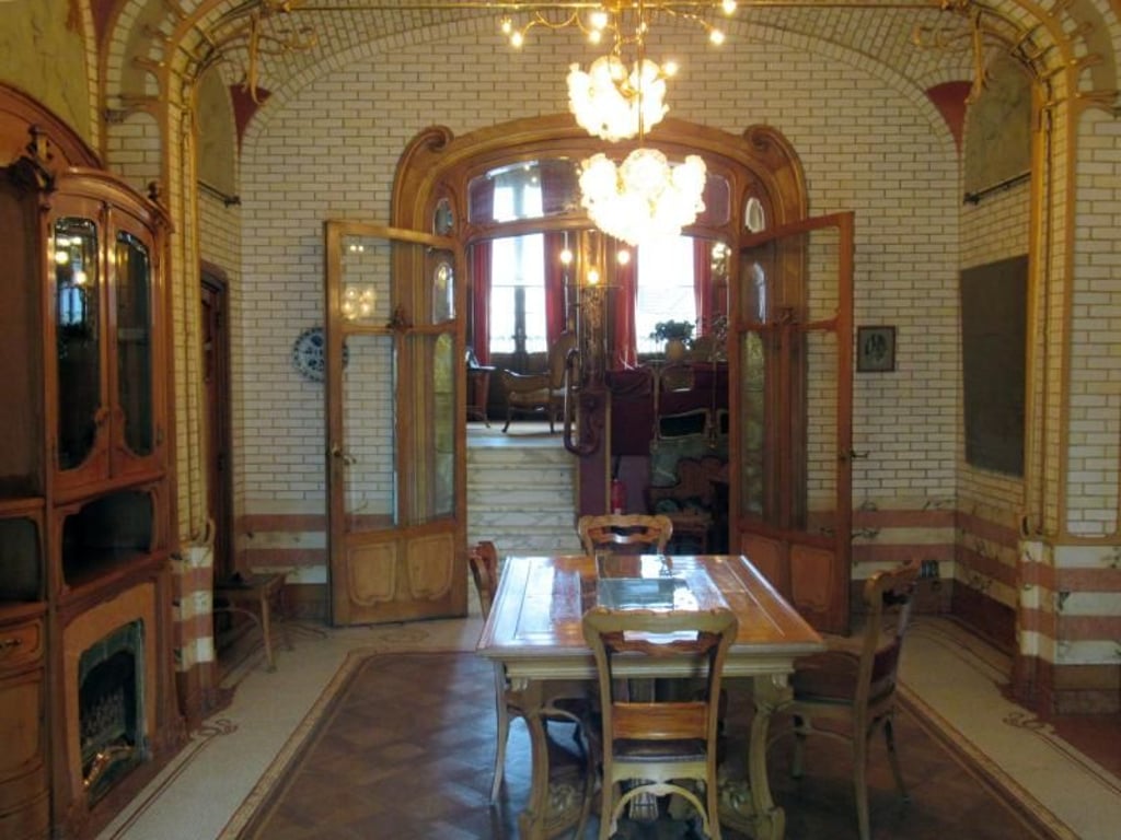 Das Esszimmer des ehemaligen Hauses von Victor Horta. Foto: Sabine Glaubitz