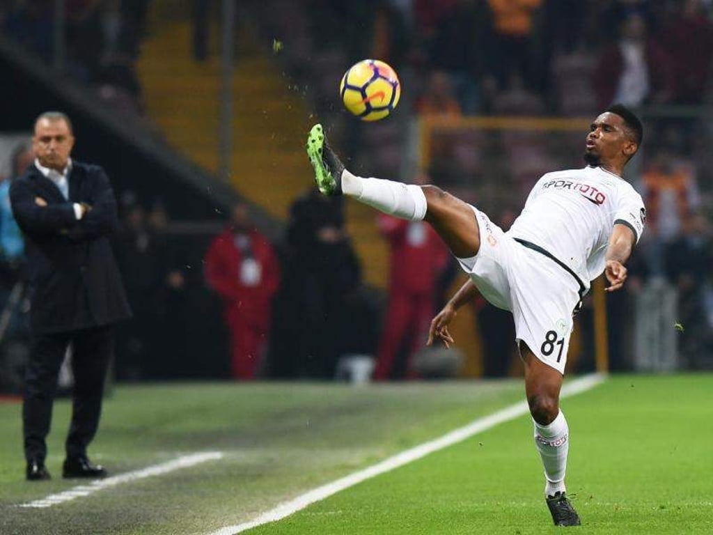 Samuel Eto'o und Konyaspor haben sich darauf verständigt den bis 2020 laufenden Vertrag vorzeitig aufzulösen. Foto: He Canling/XinHua