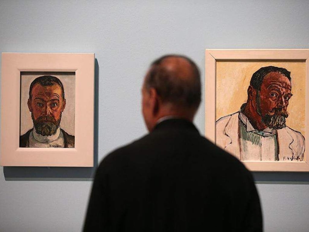 Selbstbildnisse von Ferdinand Hodler. Foto: Oliver Berg