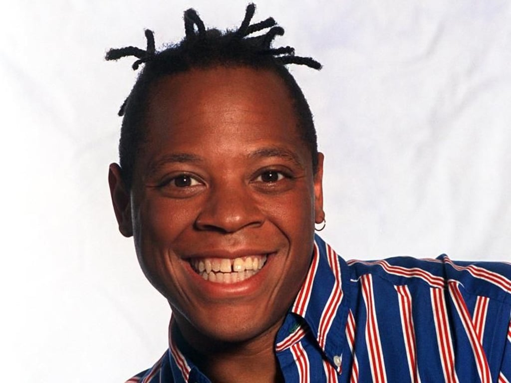 Moderator Ricky Harris 1999 bei der Internationalen Funkausstellung (IFA) in Berlin. Foto: Nestor Bachmann