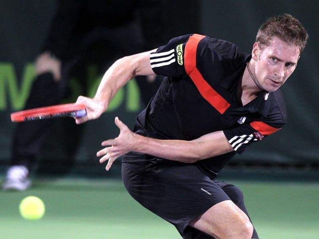 Florian Mayer besiegte beim Turnier in Doha auch den Rumänen Victor Hanescu. Foto: Stringer