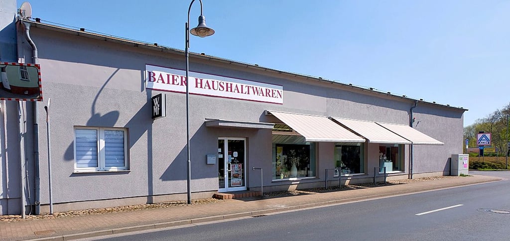 Baier Haushaltwaren ist am Jessener Hospitalplatz ansässig.