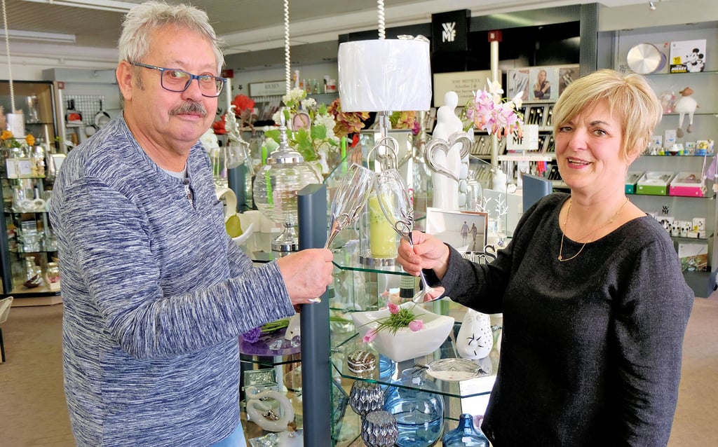 Helmut und Karola Baier sind mit ihrem Haushaltwarengeschäft zu Pfingsten 30 Jahre am Markt.