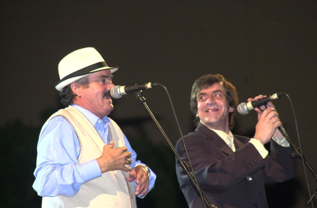 Der spanische Komiker Juan Joya Borja alias „El“ Ristas (der Kichernde) (l) ist tot.