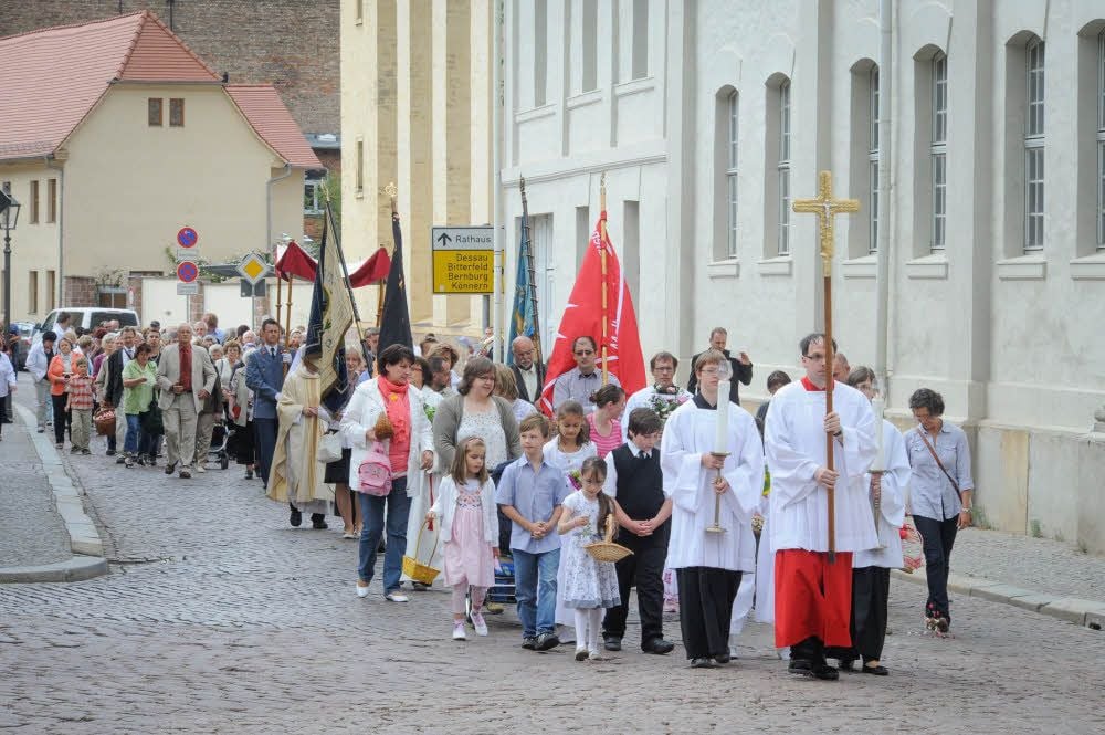 Die Fronleichnamsprozession der Katholischen Kirche St. Maria hat Tradition. In diesem Jahr wird sie aber unterbrochen.