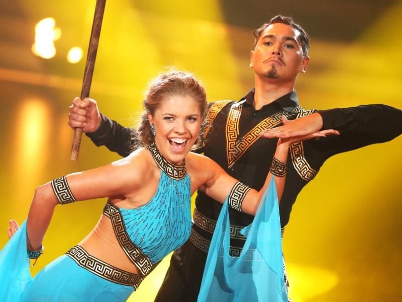 Victoria Swarovski und Profitänzer Erich Klann in der RTL-Tanzshow "Let's Dance". Foto: Rolf Vennenbernd