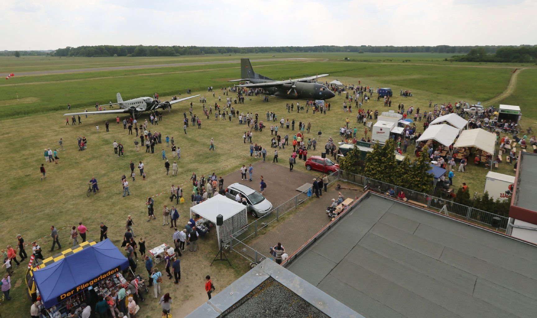 Der Hugo-Junkers-Flugplatz in Dessau beim Hugo-Junkers-Fest 2015