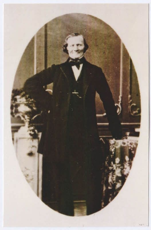 Bildnis des Naumburger Kantoren und Komponisten Otto Carl Claudius (1794-1877).