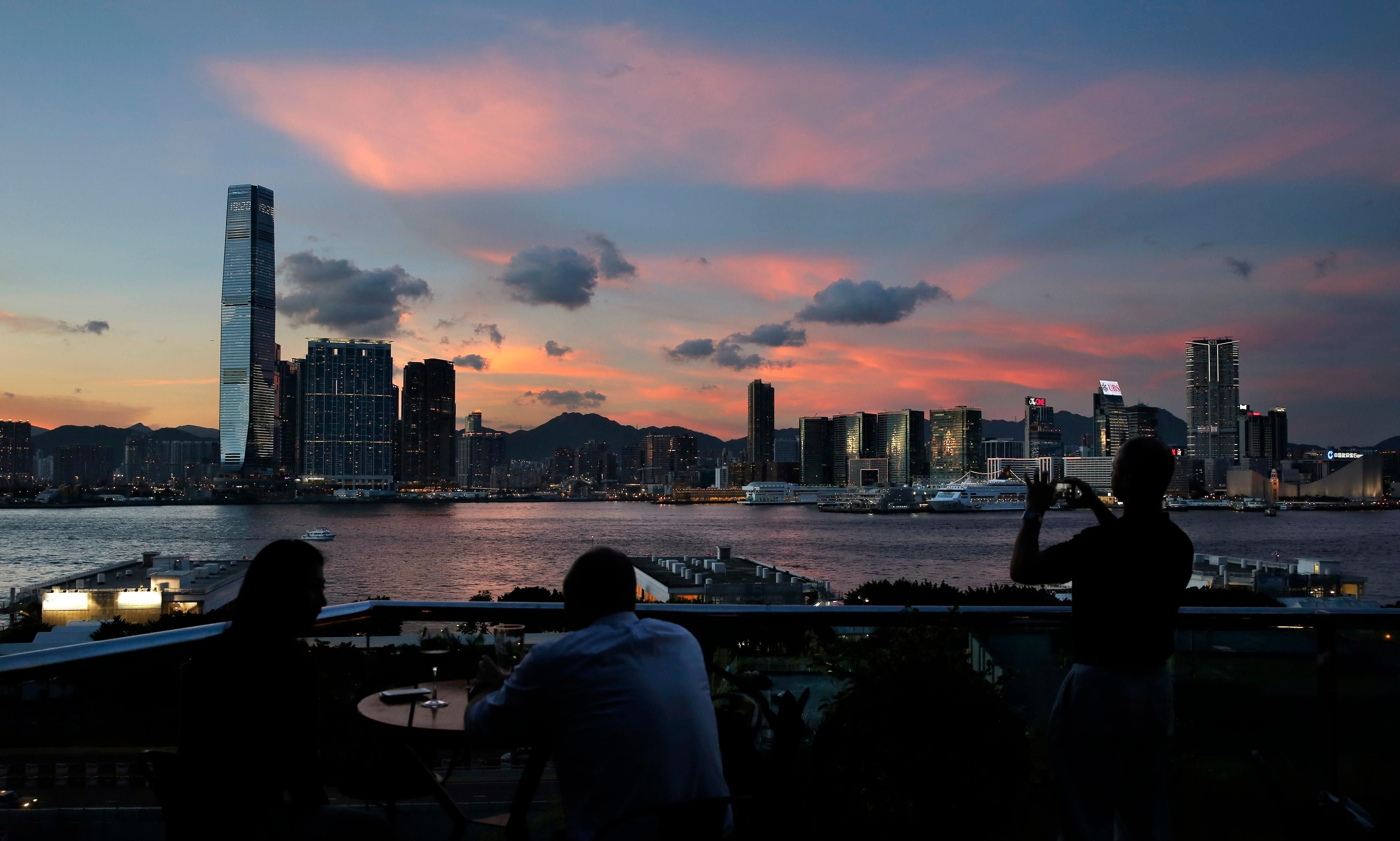 Die Skyline von Hongkong